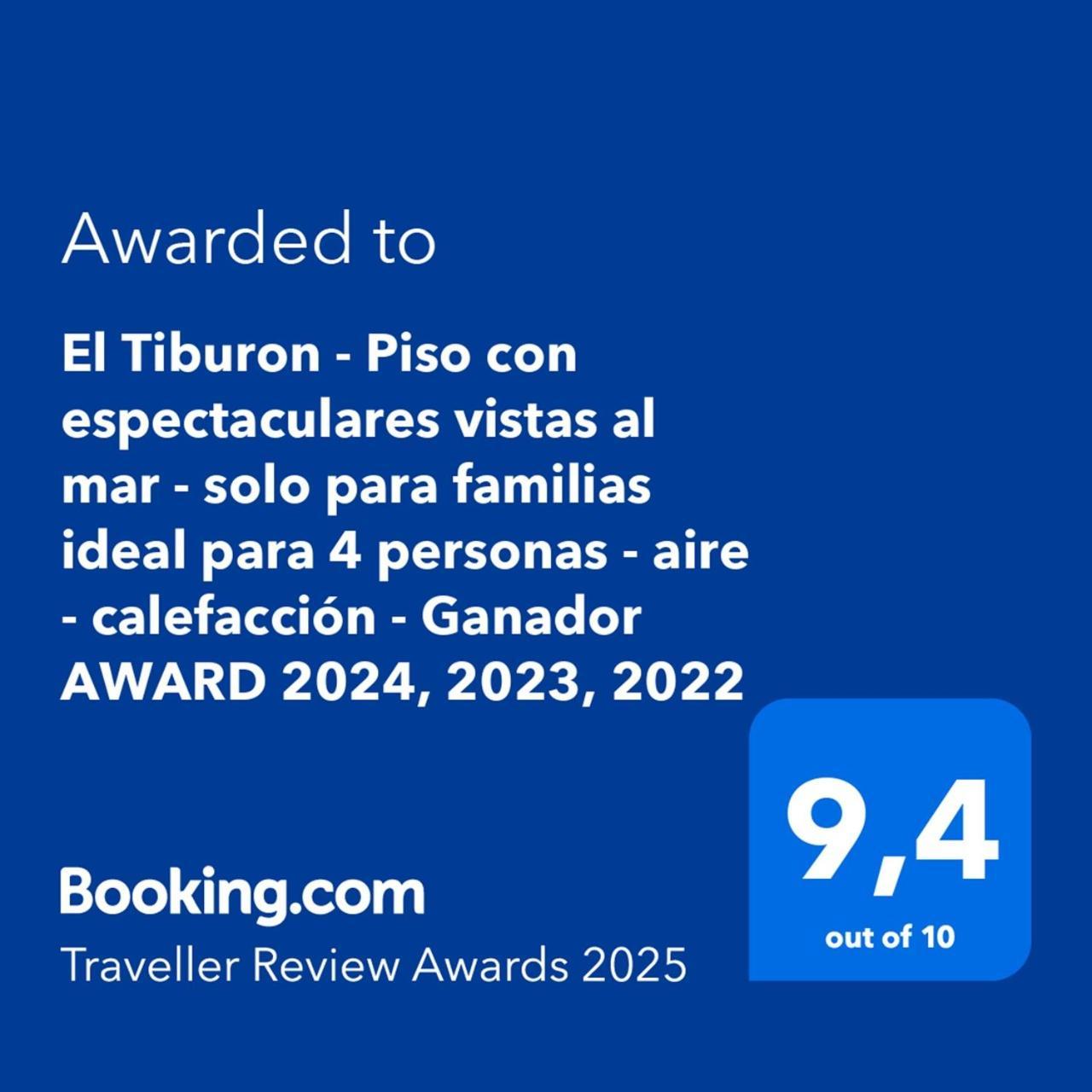 El Tiburon - Piso Con Espectaculares Vistas Al Mar - Solo Para Familias Ideal Para 4 Personas - Aire - Calefaccion - Ganador Award 2025, 2024, 2023, 2022 Playa de Gandia Екстер'єр фото
